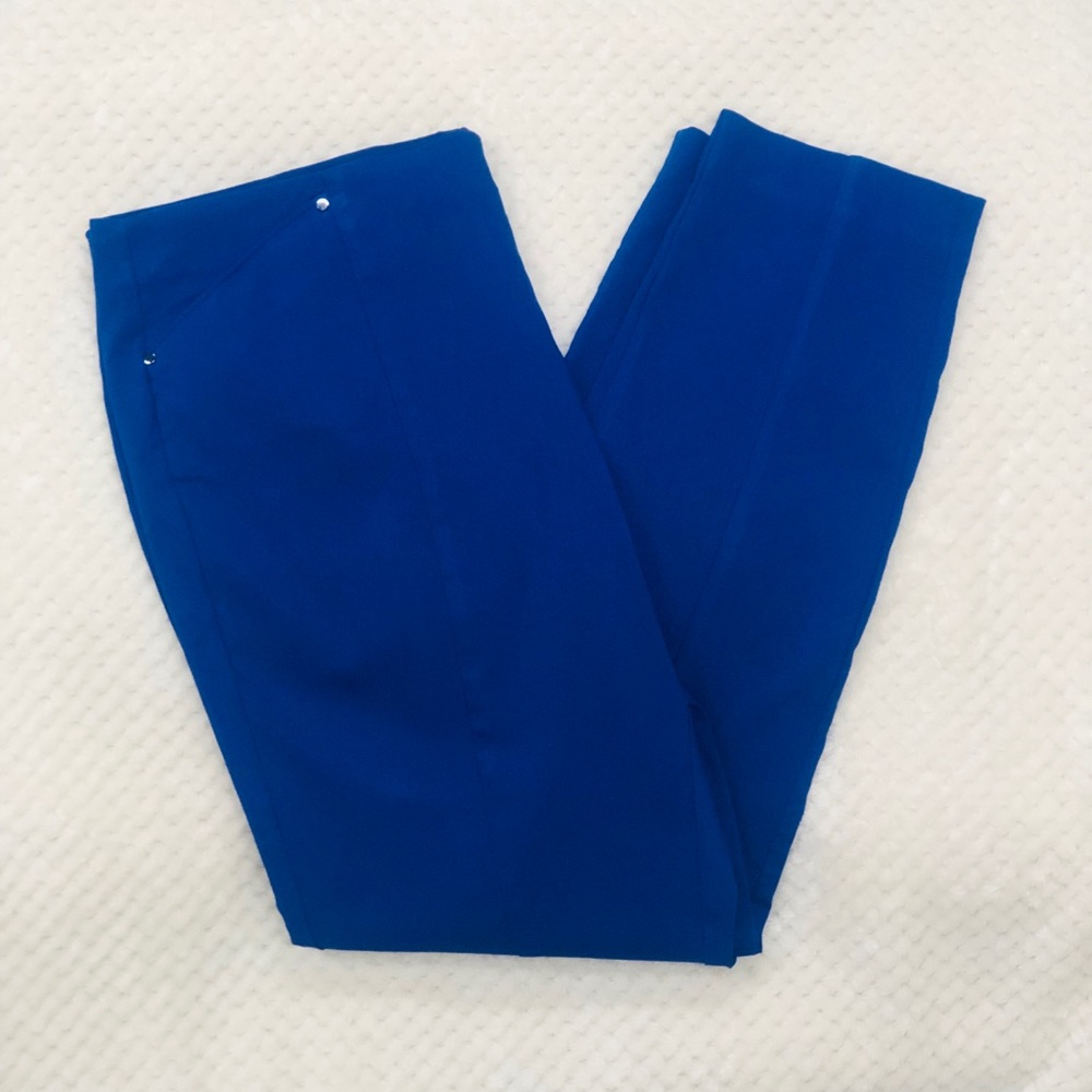 Alfani Royal Blue Skinny Pull On Pant Size 14